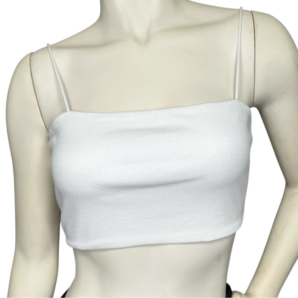 Sz M SHEIN White Spaghetti strap crop top